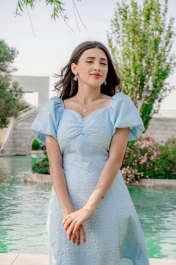 Hellblaues Sommerkleid